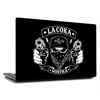 Наклейка на ноутбук - LA COKA nostra Наклейка на ноутбук - LA COKA nostra