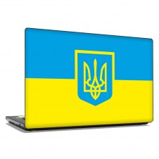 Наклейка на ноутбук - Герб України v2