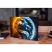 Наклейка на ноутбук - Mortal Kombat Fire and Ice Наклейка на ноутбук - Mortal Kombat Fire and Ice