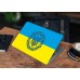 Наклейка на ноутбук - Украинский флаг тризуб