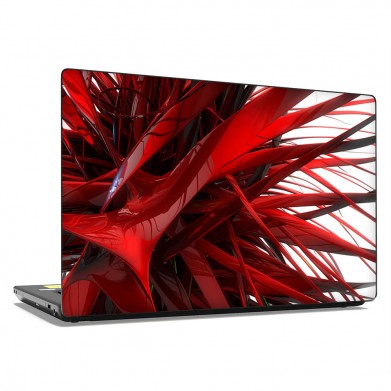 Наклейка на ноутбук - Coold red abstraction Наклейка на ноутбук - Coold red abstraction