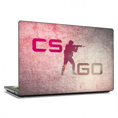 Наклейка на ноутбук - Counter-Strike scratched logo Наклейка на ноутбук - Counter-Strike scratched logo