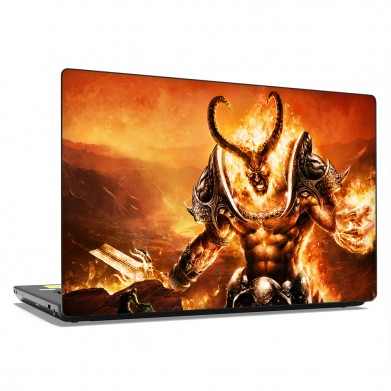 Наклейка на ноутбук - Warcraft fire monster Наклейка на ноутбук - Warcraft fire monster