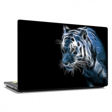 Наклейка на ноутбук - Electric tiger Наклейка на ноутбук - Electric tiger