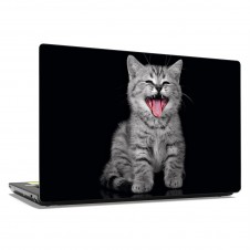 Наклейка на ноутбук - Smiling cat