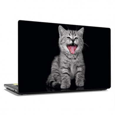 Наклейка на ноутбук - Smiling cat Наклейка на ноутбук - Smiling cat