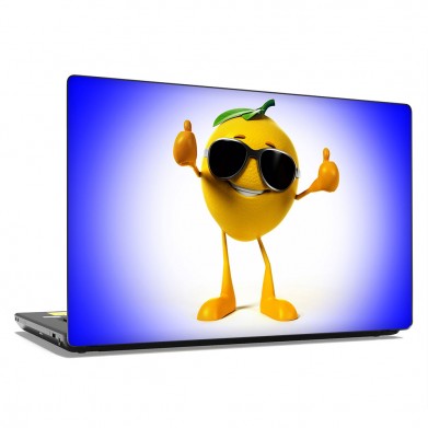 Наклейка на ноутбук - Smile lemon Наклейка на ноутбук - Smile lemon
