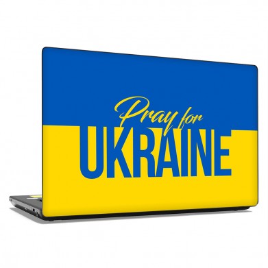 Наклейка на ноутбук - Pray for Ukraine Наклейка на ноутбук - Pray for Ukraine