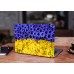 Наклейка на ноутбук - Ukraine flower flag Наклейка на ноутбук - Ukraine flower flag