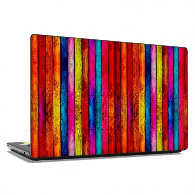 Наклейка на ноутбук - Colorful Wood Наклейка на ноутбук - Colorful Wood