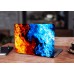 Наклейка на ноутбук - Orange and Blue Наклейка на ноутбук - Orange and Blue
