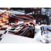 Наклейка на ноутбук - White and red abstraction Наклейка на ноутбук - White and red abstraction