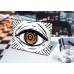 Наклейка на ноутбук - Bitcoin eye Наклейка на ноутбук - Bitcoin eye