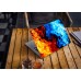 Наклейка на ноутбук - Orange and Blue Наклейка на ноутбук - Orange and Blue