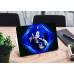 Наклейка на ноутбук - Super Sonic blue neon Наклейка на ноутбук - Super Sonic blue neon