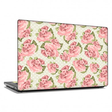 Наклейка на ноутбук - Roses Texture Наклейка на ноутбук - Roses Texture