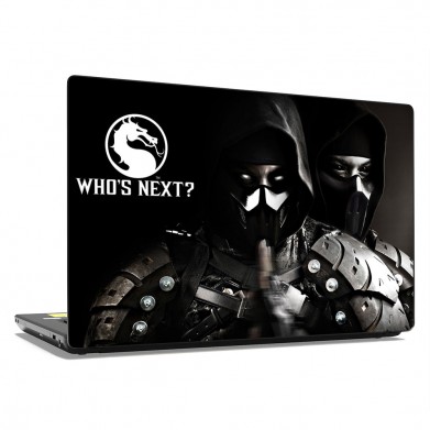 Наклейка на ноутбук - Mortal Kombat Who is next Наклейка на ноутбук - Mortal Kombat Who is next
