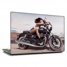 Наклейка на ноутбук - Harley girl
