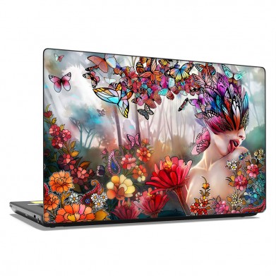 Наклейка на ноутбук - Flower fantasy Наклейка на ноутбук - Flower fantasy