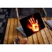 Наклейка на ноутбук - Flame hand Наклейка на ноутбук - Flame hand
