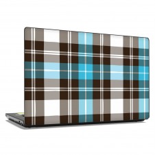 Наклейка на ноутбук - Turquoise Plaid