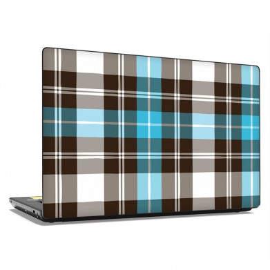 Наклейка на ноутбук - Turquoise Plaid Наклейка на ноутбук - Turquoise Plaid