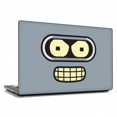 Наклейка на ноутбук - Bender Face Наклейка на ноутбук - Bender Face