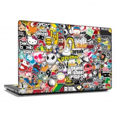 Наклейка на ноутбук - Stickerbomb