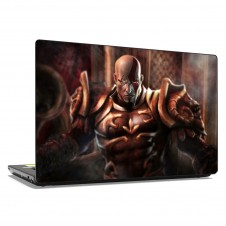 Наклейка на ноутбук - God Of War Кратос в доспехах