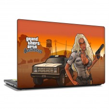 Наклейка на ноутбук - Grand theft auto San andreas