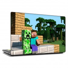 Наклейка на ноутбук - Minecraft на пороге