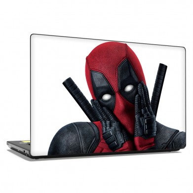Наклейка на ноутбук - Deadpool face Наклейка на ноутбук - Deadpool face