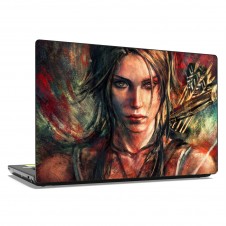 Наклейка на ноутбук - Tomb Raider Art