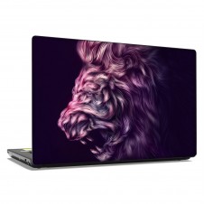 Наклейка на ноутбук - Digital art lion