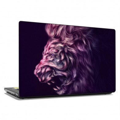 Наклейка на ноутбук - Digital art lion Наклейка на ноутбук - Digital art lion