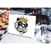 Наклейка на ноутбук - King panda Наклейка на ноутбук - King panda