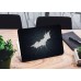 Наклейка на ноутбук - Batman white cracks logo Наклейка на ноутбук - Batman white cracks logo