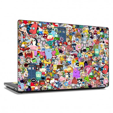 Наклейка на ноутбук - Stickerbomb Adventure Наклейка на ноутбук - Stickerbomb Adventure