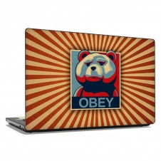 Наклейка на ноутбук - Obey Teddy