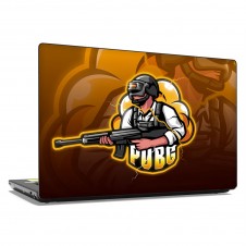 Наклейка на ноутбук - PUBG art logo