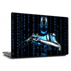 Наклейка на ноутбук - Robotic matrix