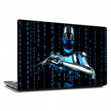 Наклейка на ноутбук - Robotic matrix Наклейка на ноутбук - Robotic matrix