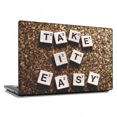 Наклейка на ноутбук - Take it easy Наклейка на ноутбук - Take it easy