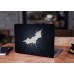 Наклейка на ноутбук - Batman white cracks logo Наклейка на ноутбук - Batman white cracks logo