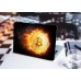 Наклейка на ноутбук - Burning bitcoin Наклейка на ноутбук - Burning bitcoin