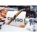 Наклейка на ноутбук - Counter-Strike orange black Наклейка на ноутбук - Counter-Strike orange black