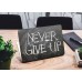 Наклейка на ноутбук - Never give up Наклейка на ноутбук - Never give up
