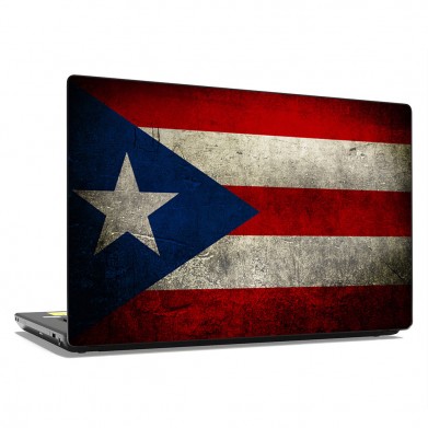 Наклейка на ноутбук - Puerto Rico Flag
