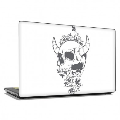 Наклейка на ноутбук - Horns Skull Наклейка на ноутбук - Horns Skull