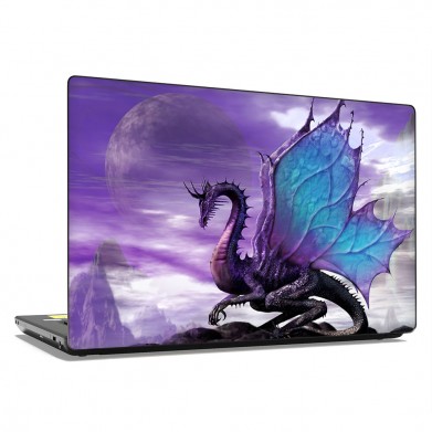 Наклейка на ноутбук - Purple dragon